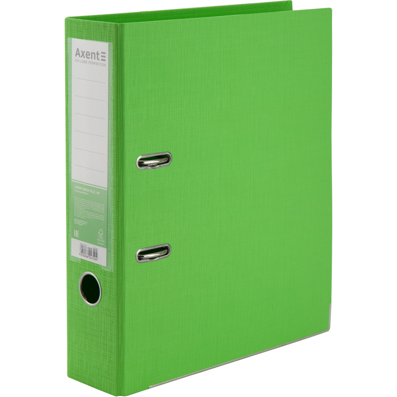 Папка-реєстратор Axent Prestige+ 1722-09C-A, двостороння, A4, 75 мм, зібрана, салатова